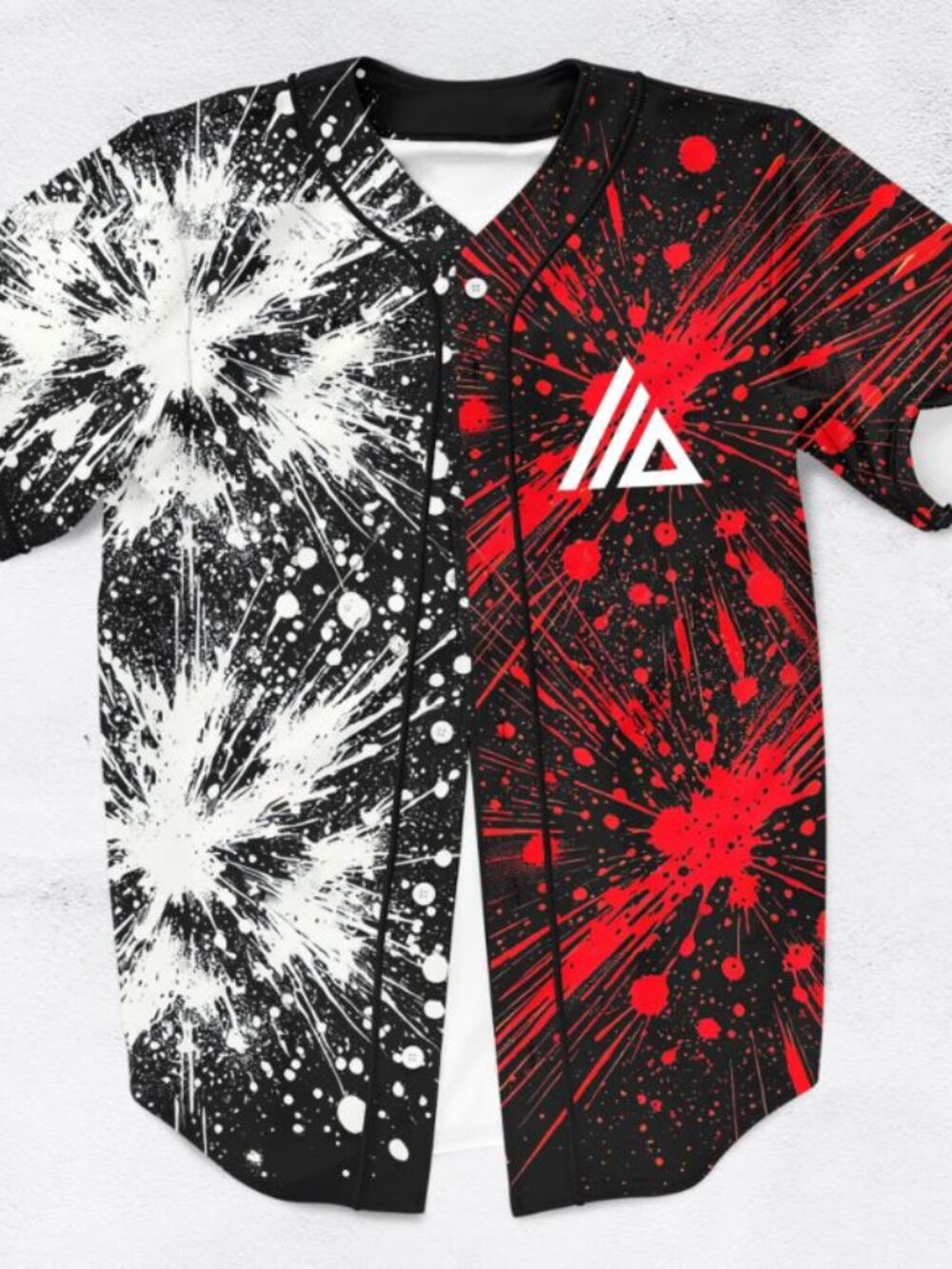 ATLiens Space Dads EDM Bass Music Alien Rave Baseball Jersey Button Up